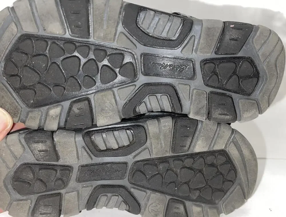 Eddie Bauer Sandals Boys Size 12 Gray Blue Pacific Hook & Loop Hiking Water